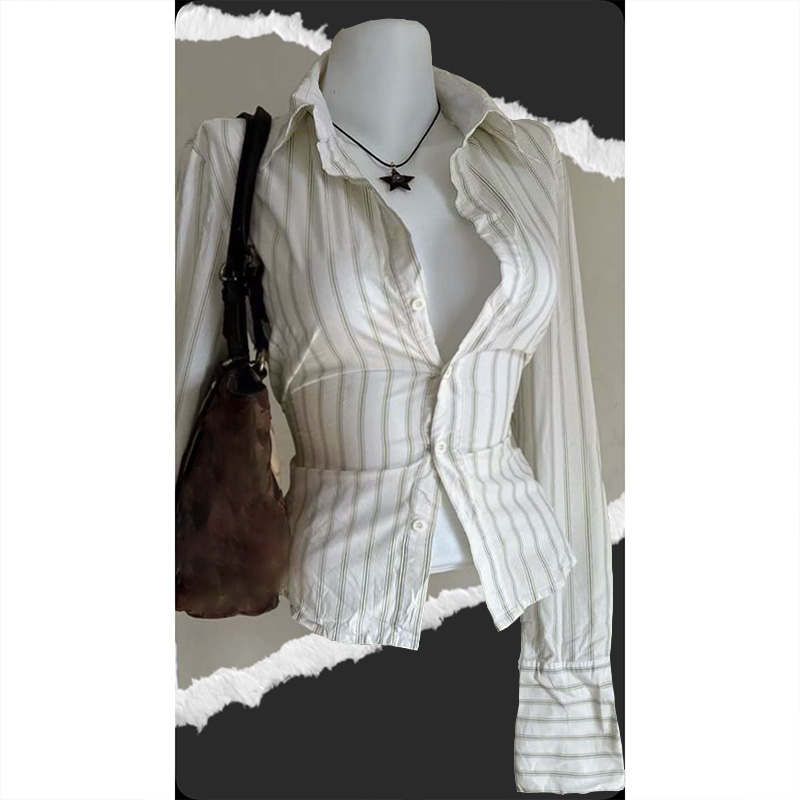 Chemise femme revers manches longues couleur unie décontracté simple boutonnage nouvelle mode marron noir blanc chemise hauts Blouses pour femme