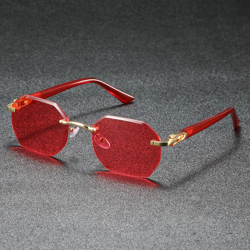 Lunettes de soleil au Design à la mode, sans cadre, adaptées aux hommes et aux femmes, vêtements décontractés, utilisation de vacances, lunettes robustes, 1 pièce