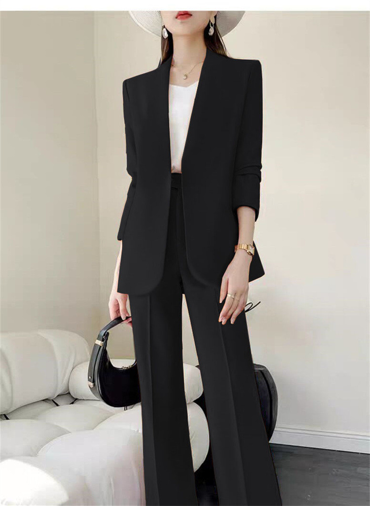 Mode 2 pièces ensembles femmes tenues printemps automne nouveau dans coréen pantalons ensembles banlieue élégant costume manteau 2 pièces ensembles femmes