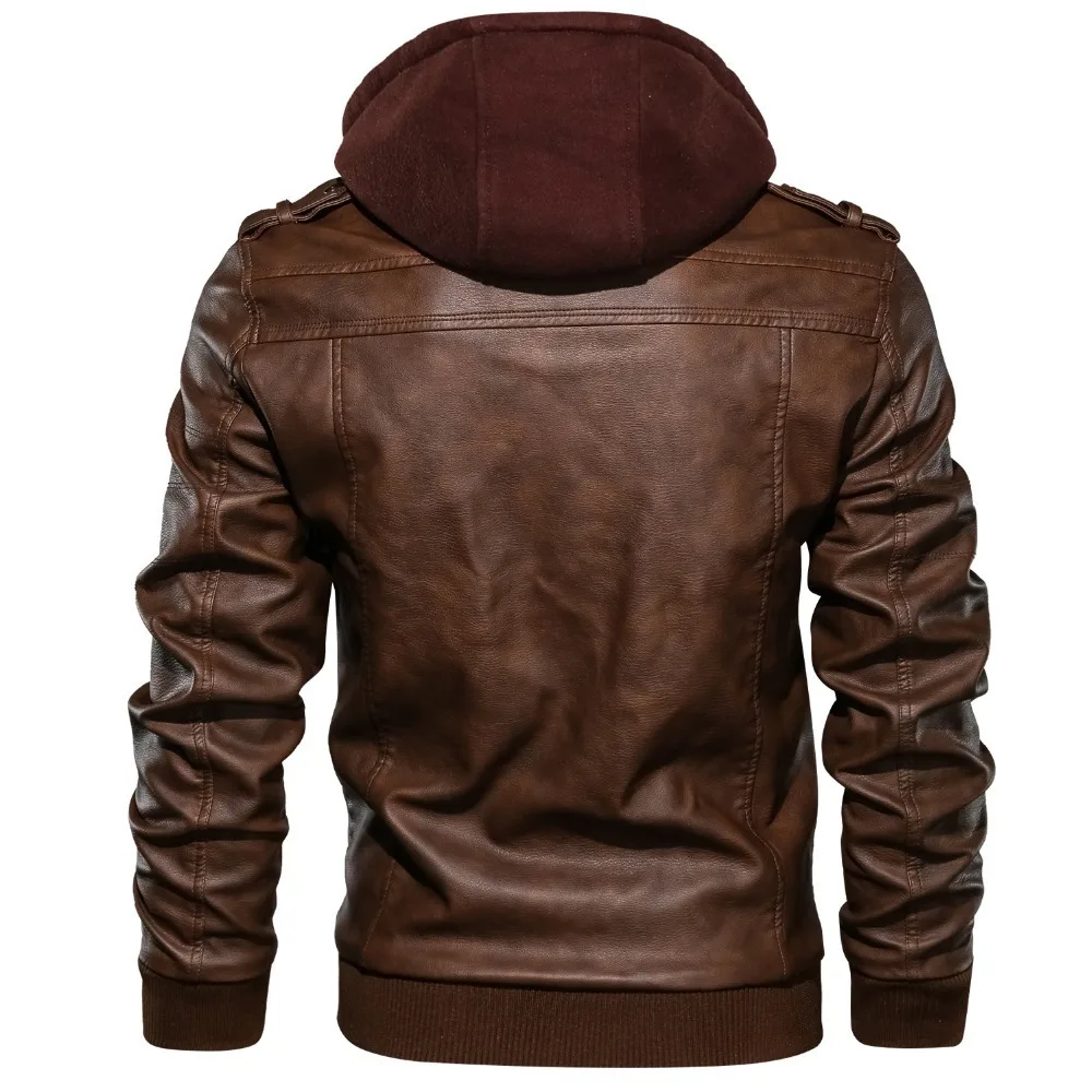 Vestes en cuir pour hommes personnalisables automne décontracté moto veste en polyuréthane Biker manteaux en cuir marque vêtements costume vestes taille ue