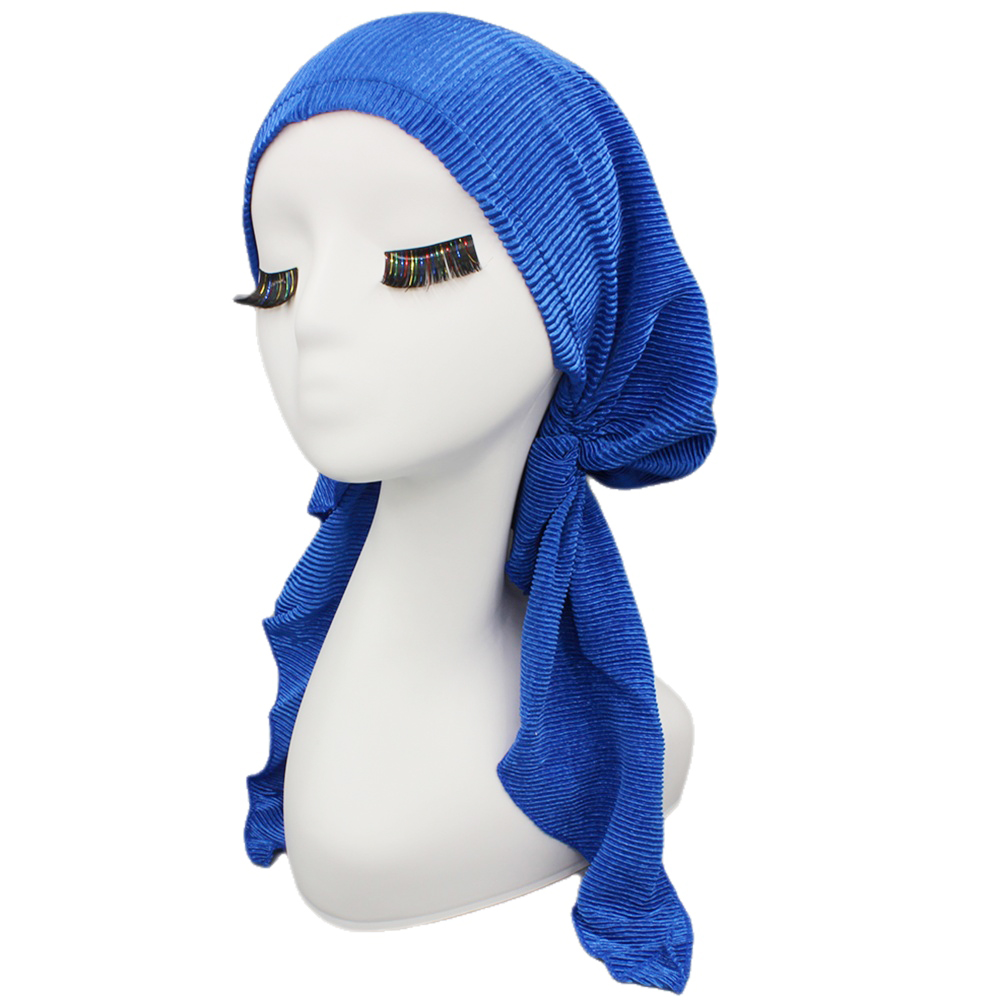 Bonnet turban chimio pour femme, design solide, bandanas pour fille, Skullies, tête ronde, perte de cheveux, casquette, vêtements de sauna, femme rurale, HTRAM