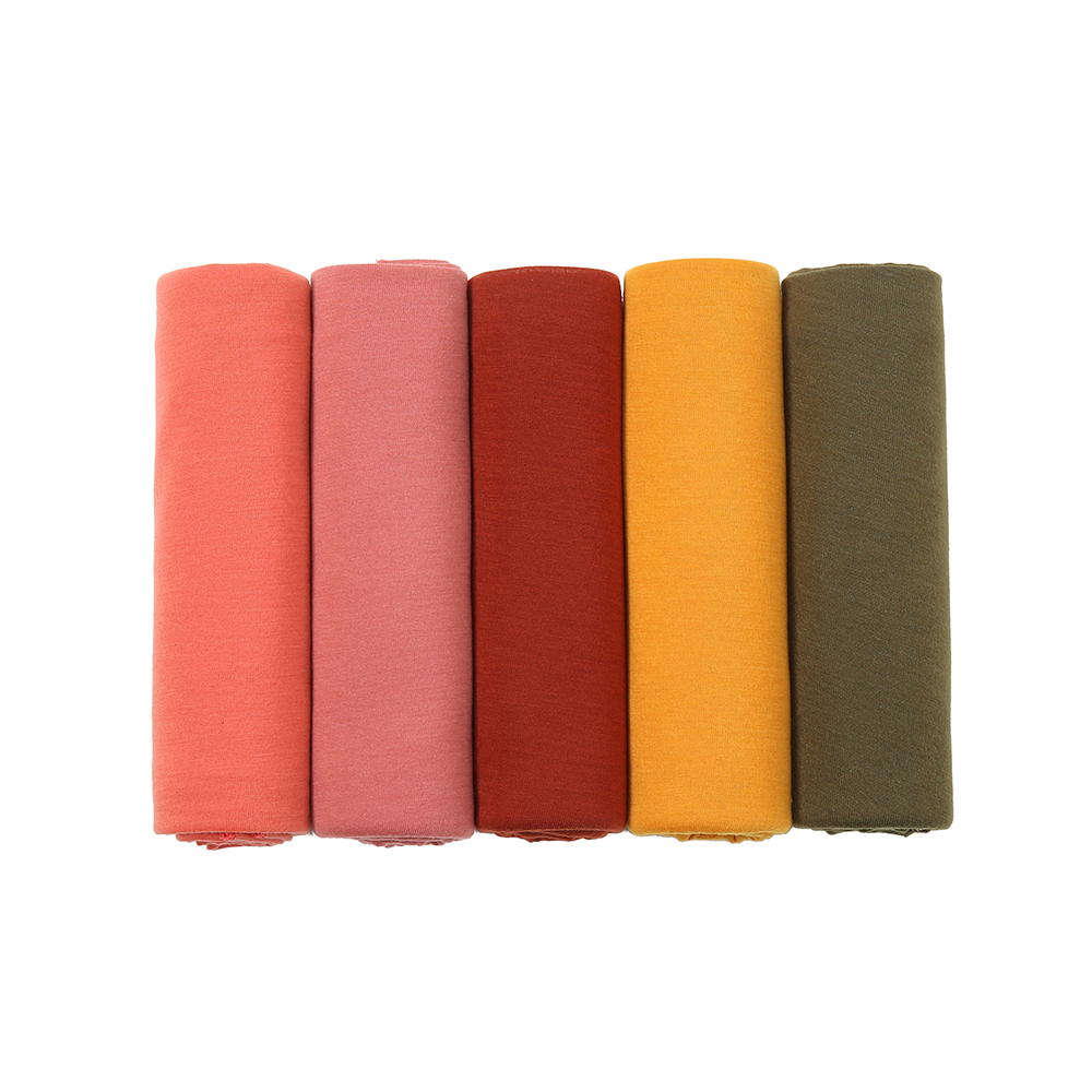 Foulard Hijab en Jersey Premium Grande Taille 180*85cm pour Femme, Châle en Coton, Turban Islamique, Voile Arabe, Écharpe de Tête Musulmane pour Femme