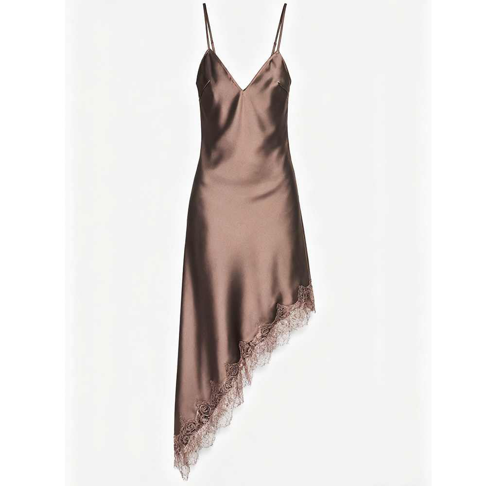 Femmes Coquette Sexy dentelle épissé asymétrique robe d'été dame Sexy sans manches dos nu soirée Club robes de soirée robes