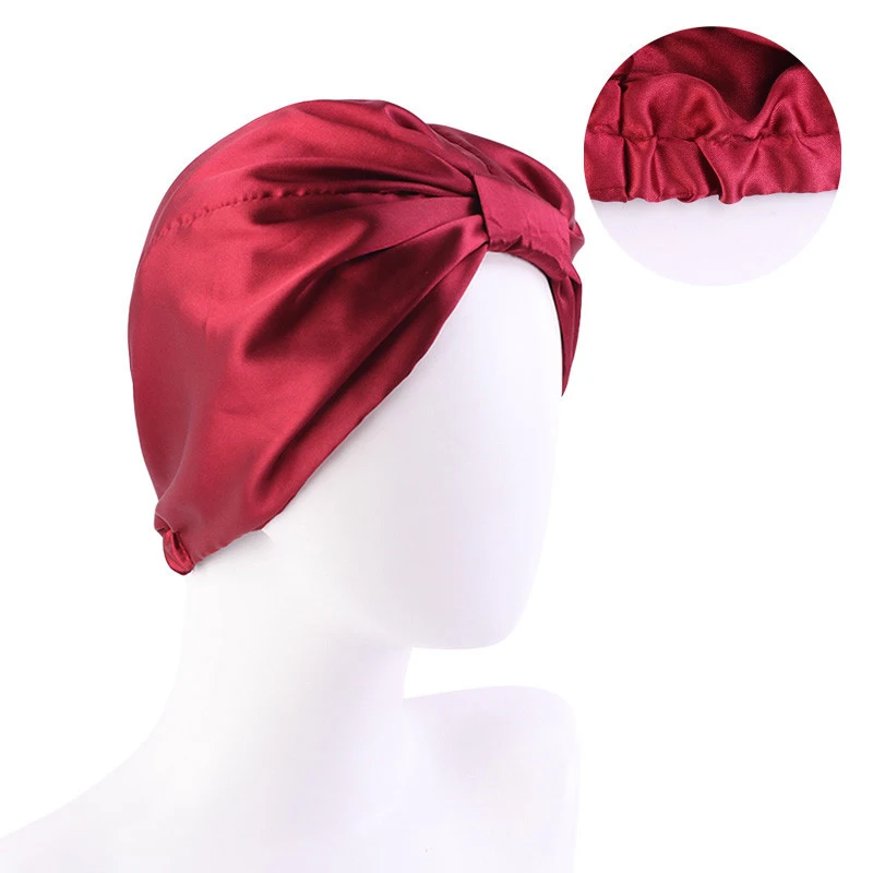 Bonnet de nuit en Satin pour femmes, Turban en soie, foulard de tête, perte de cheveux, chapeau de nuit, bonnets de chimio, Bonnet de couchage, couvre-chef, couverture de chaîne