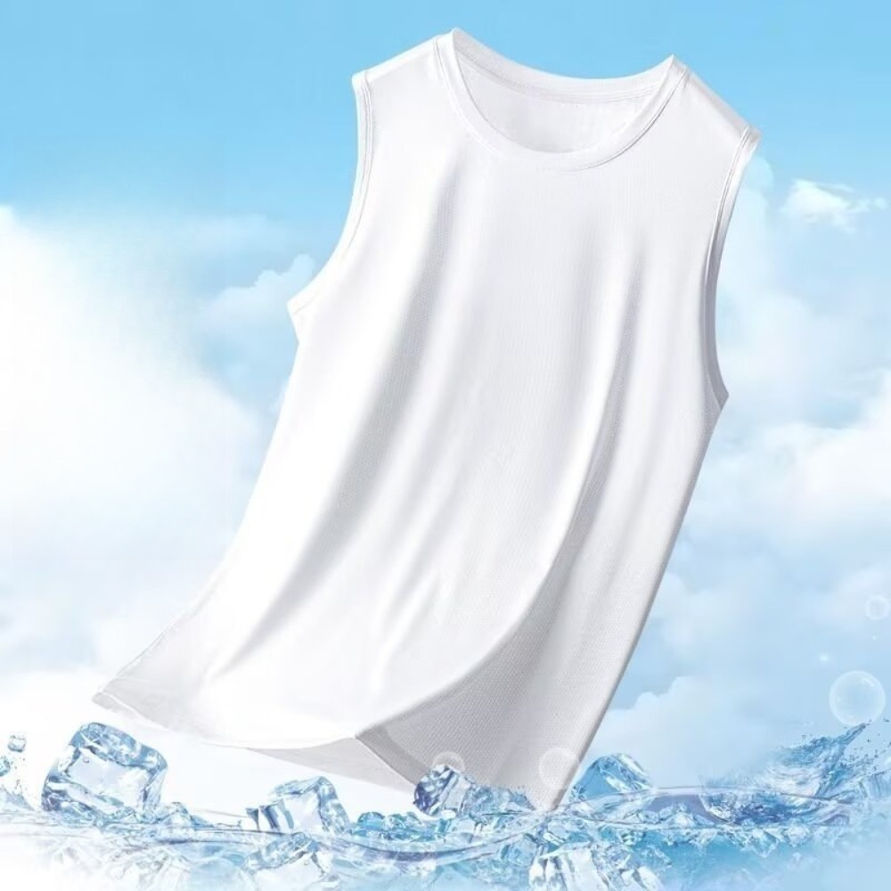 Débardeur en maille pour homme, débardeur de sport en maille pour homme, vêtements de sport, haut de fitness transparent sans manches