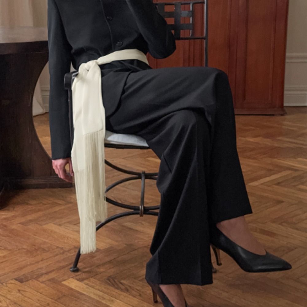 Nouvelle écharpe à franges et pompons, châle oversize respirant et doux, accessoire féminin, streetwear Y2K, décoration pour jeans style rideau arrière