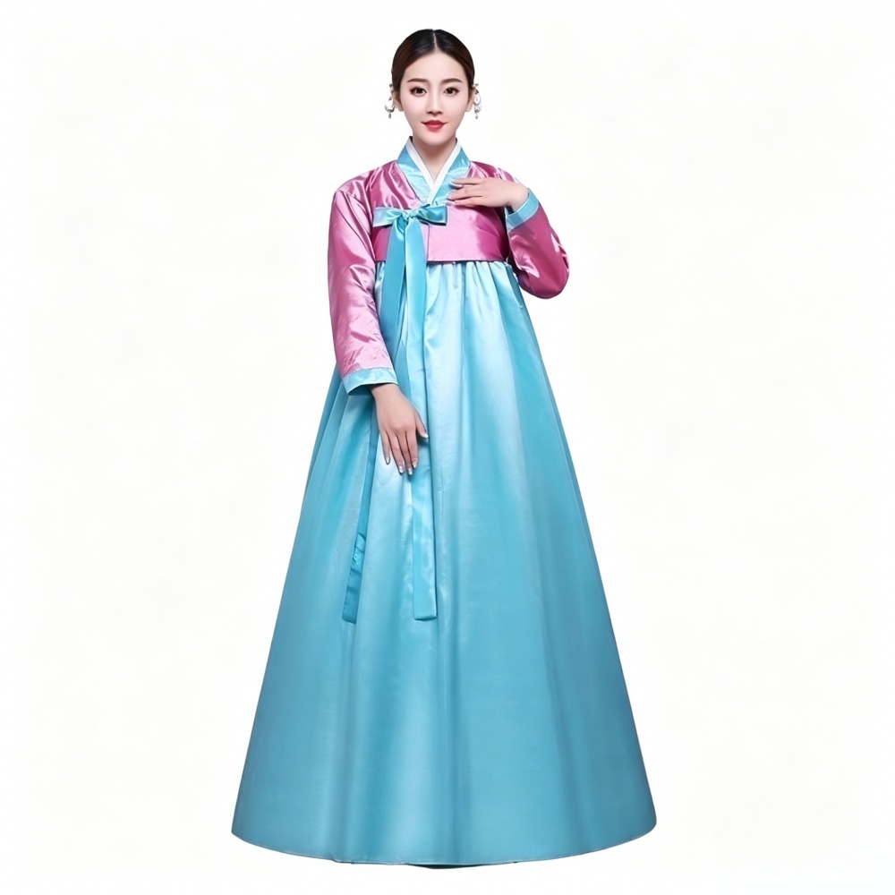 Hanbok traditionnel pour femmes, costume coréen, tenue de cérémonie de la cour, robe de danse pour le Nouvel An, les mariages et les fêtes.