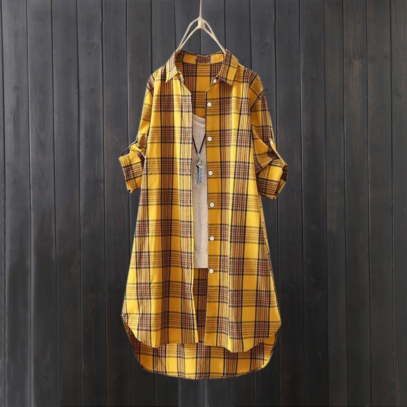 Manteau chemisiers élégants pour femmes, Style mi-long, vêtements Vintage japonais, Cardigan de Protection solaire, chemises d'été en lin