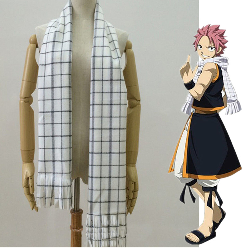 Écharpe Anime queue de fée rôle Natsu Dragneel Cosplay Costume foulards foulard chaud