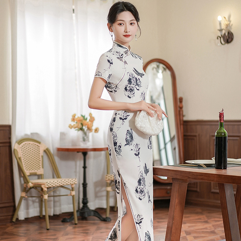 Robes Cheongsam vintage pour femmes, Streetwear décontracté, Vêtements élégants, Style chinois, Style ethnique, Mode, Nouveau