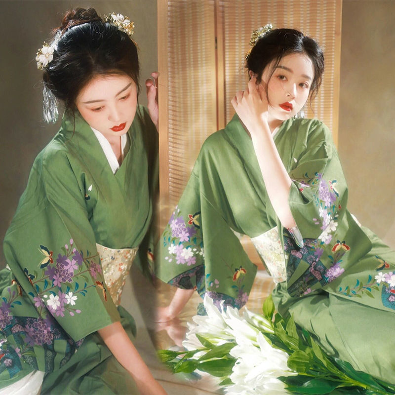 Kimono traditionnel japonais Yukata Haori pour femmes, chemisier Cosplay, mode d'été, vêtements de photographie, robe de soirée