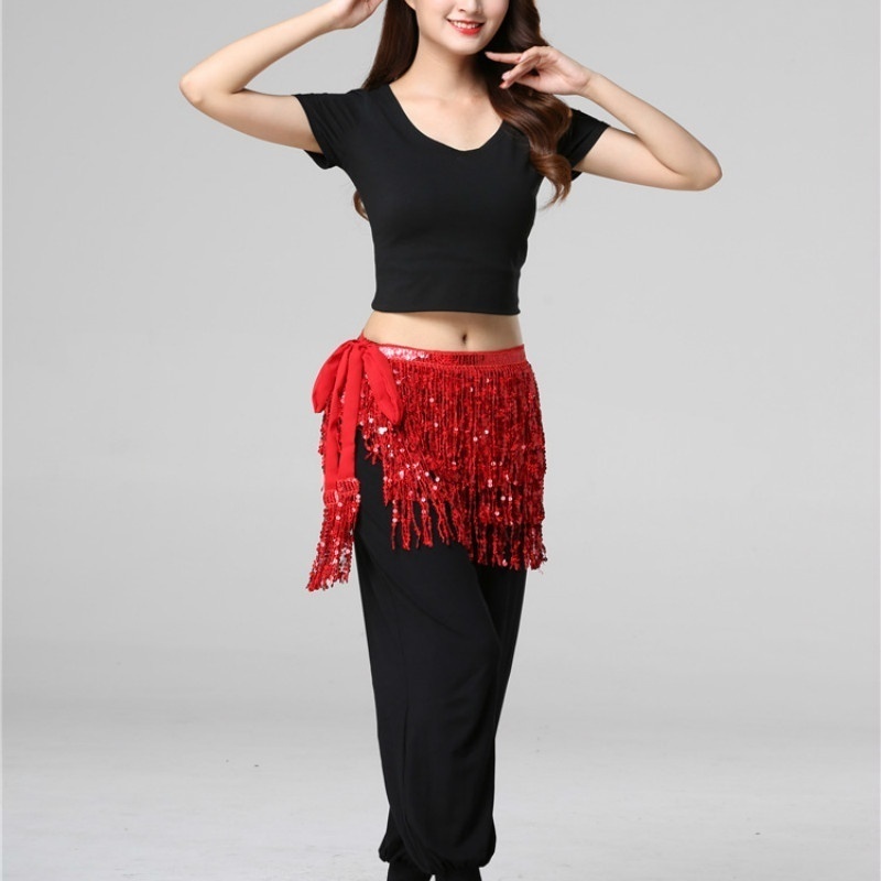 Robe de danse du ventre pour femmes, ceinture en chaîne de taille, accessoires de spectacle sur scène Hula brillant, accessoire de Costume de danse du ventre, jupe de danse du ventre