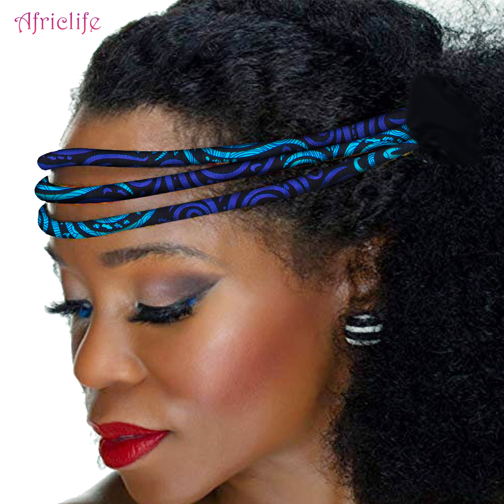 Bande de Sauna à Imprimé Africain, Accessoire Fait à la Main, Coloré, Kente, 3 Brins, Vibrant, Afrocentrique, WYB599