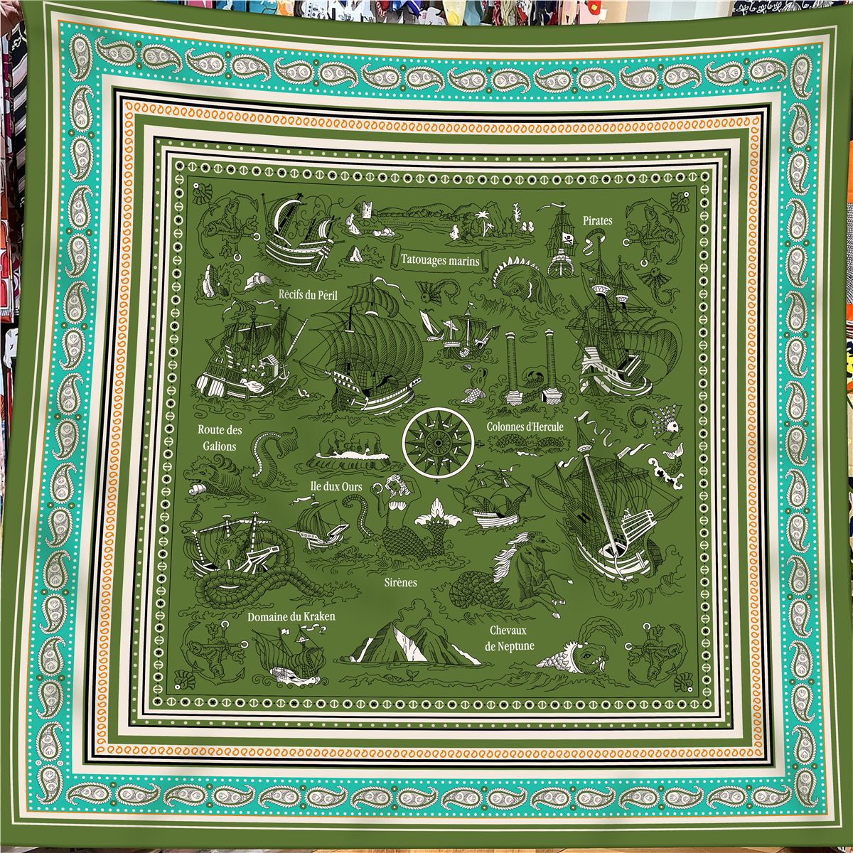 130cm hiver garder au chaud écharpe femmes marque soie cachemire carré écharpe châle luxe Paisley foulards enveloppes Pashmina Hijab Bandana