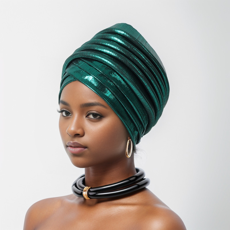Turban africain nigérian pour femmes, couvre-chef, déjà fabriqué, cravate de sauna, vêtements de sauna musulmans, pièce de sauna de fête