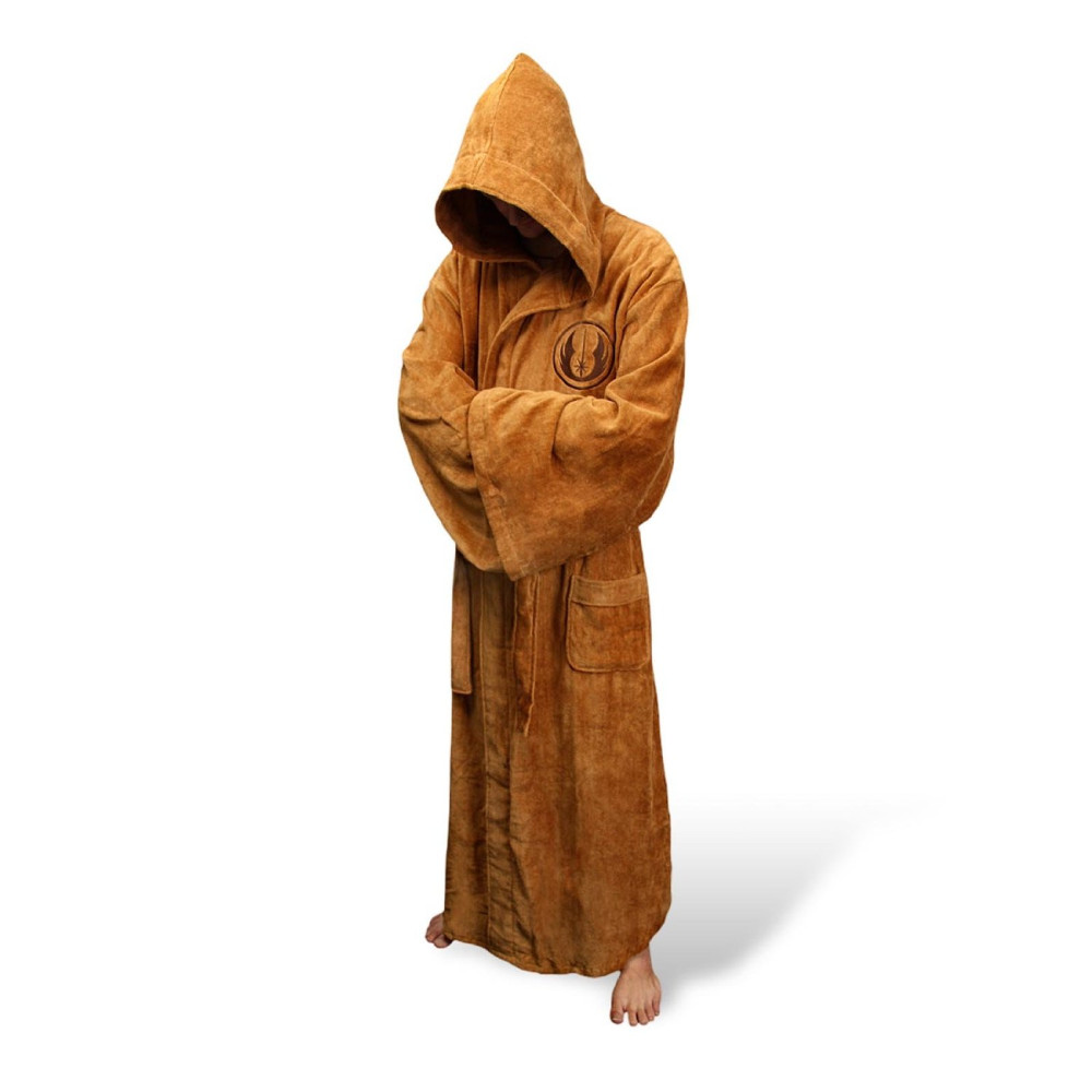 Homme flanelle Robe mâle avec capuche épaisse étoile Robe de chambre Jedi Empire hommes peignoir hiver longue Robe hommes Robes de bain Homewear