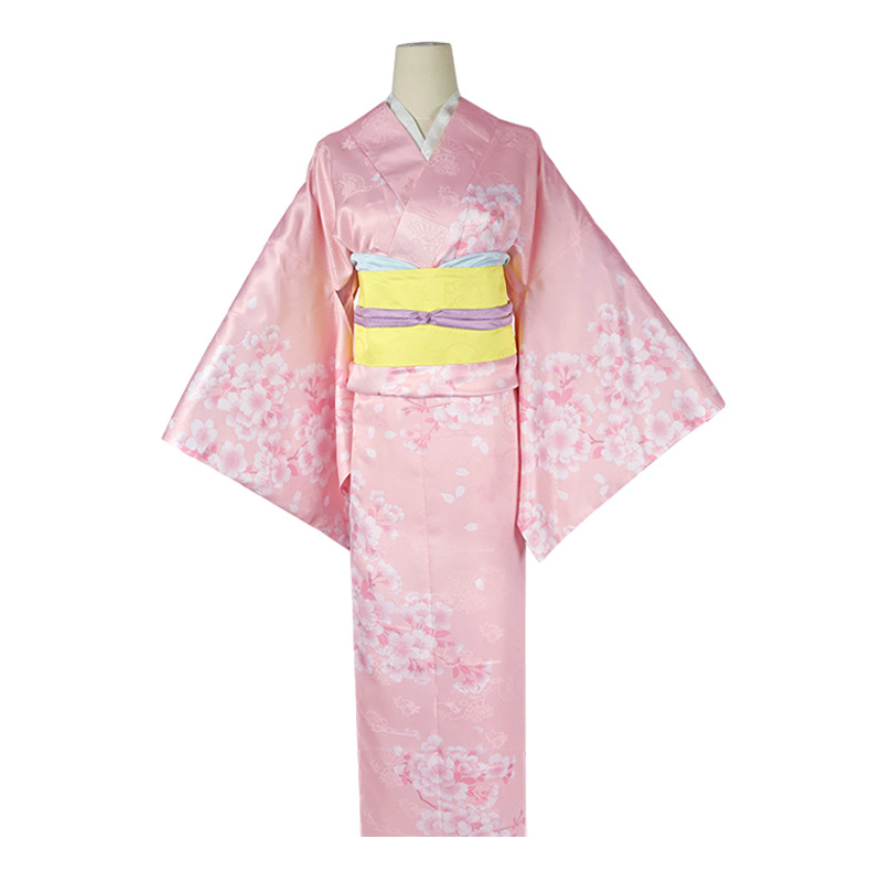 Anime mon mariage heureux Saimori Miyo Cosplay Costume japonais Kimono rose bleu robe tenue femme Kawaii Halloween Costume