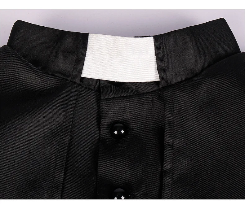 Uniforme de pape romaine, Costume de Cosplay de prêtre médiéval, église catholique, soutane religieuse, pasteur, Robe missionnaire de masse, soutane du clergé