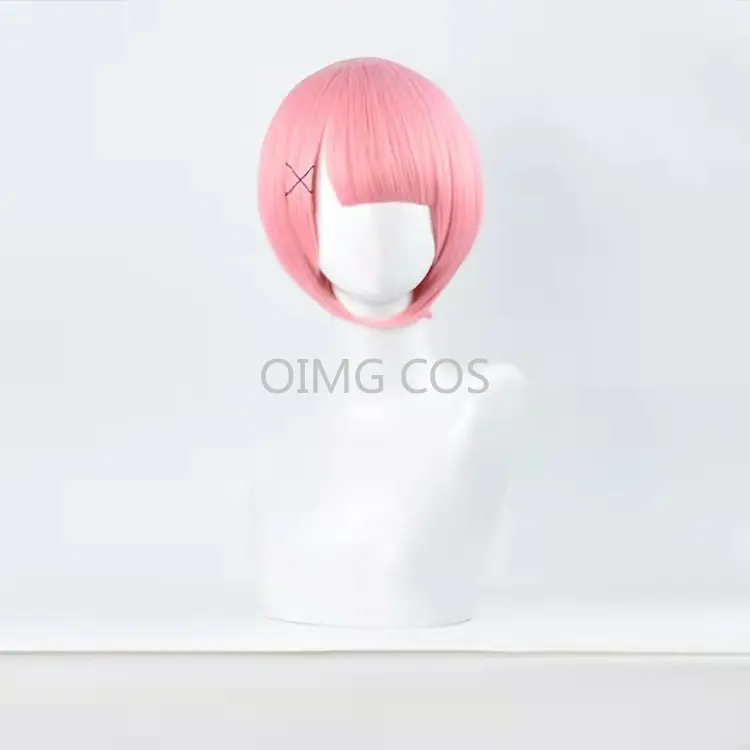 Costume de Cosplay Ram/Rem Re:zero Kara Hajimeru Isekai Seikpetrol, Robe de Demoiselle d'Honneur Anime, Coiffe de ix