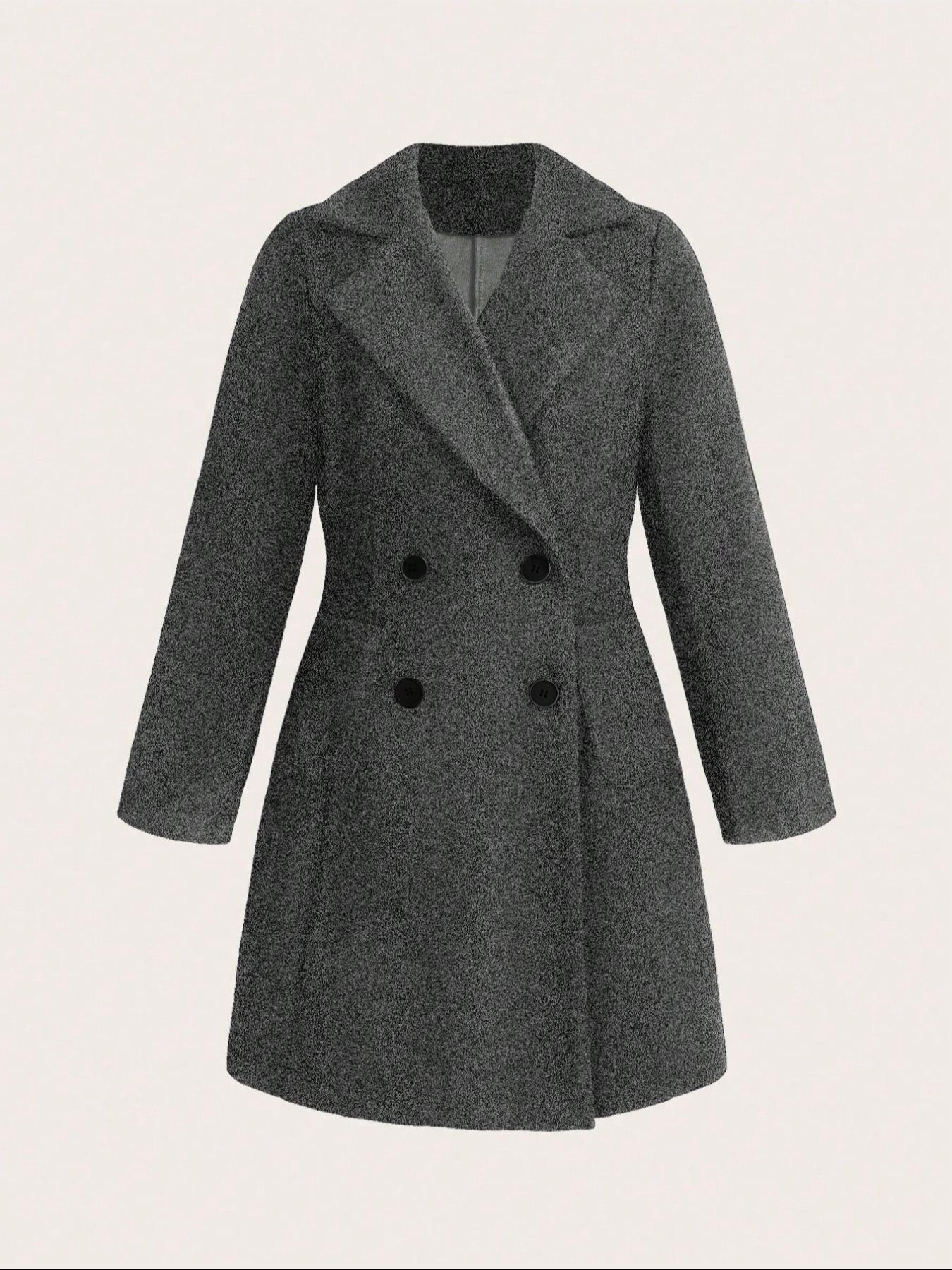 Manteau en laine à la mode pour femmes, vêtements d'extérieur élégants pour femmes, design tendance, parfait pour les tenues décontractées, matériau de haute qualité