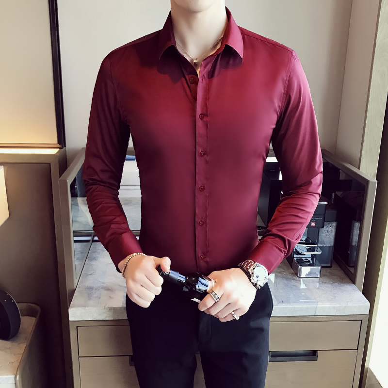 Vêtements pour hommes grande taille à manches longues chemises formelles pour hommes tout Match coupe ajustée décontracté luxe hommes chemises habillées de haute qualité 5XL-M