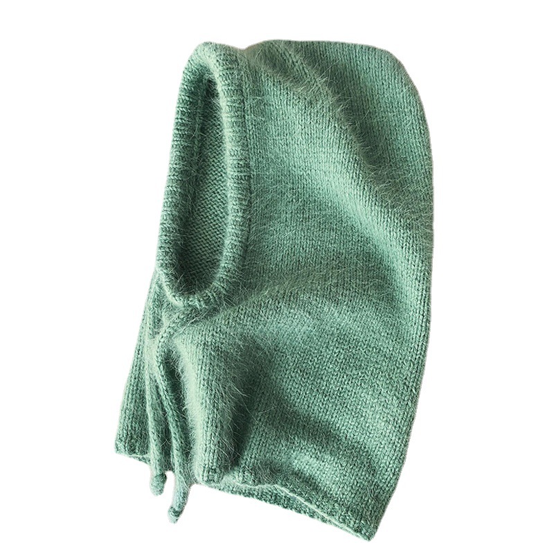 Bonnet à capuche tricoté pour femmes et filles, chapeaux d'hiver, écharpe chaude, cagoule pour jeunes, bonnet tête de mort, oreillette