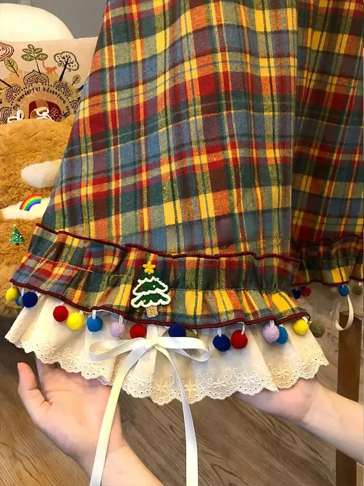 Jupe patchwork à taille élastique pour femme, jupe A-Line à carreaux, design chic, vintage, mignon, mode féminine, Aazole Aadt, Y2K, Kawaii