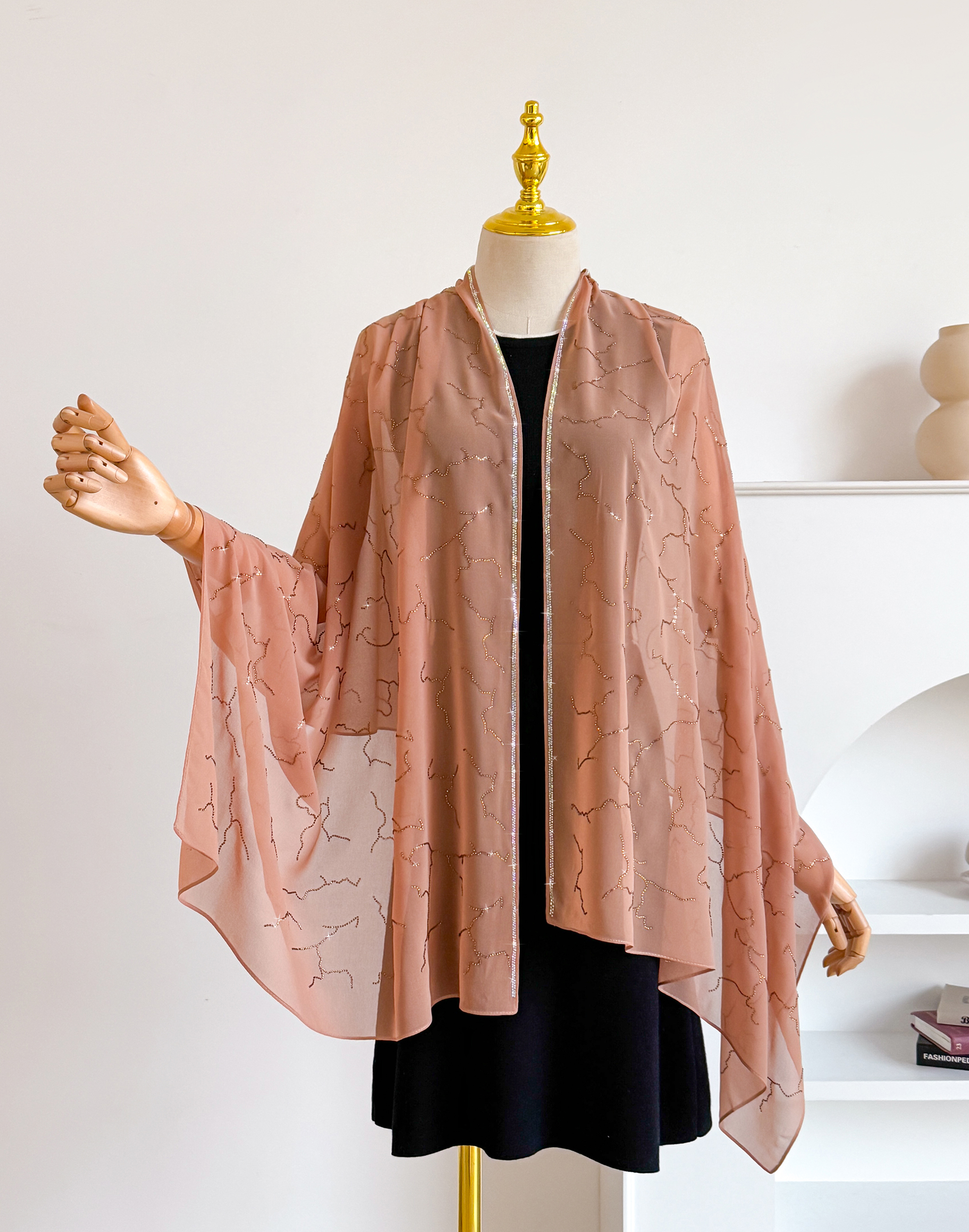 Châle en mousseline de soie pour femme, protection solaire, vêtement d'extérieur printemps-été, cape de climatisation, écharpe fine en dentelle