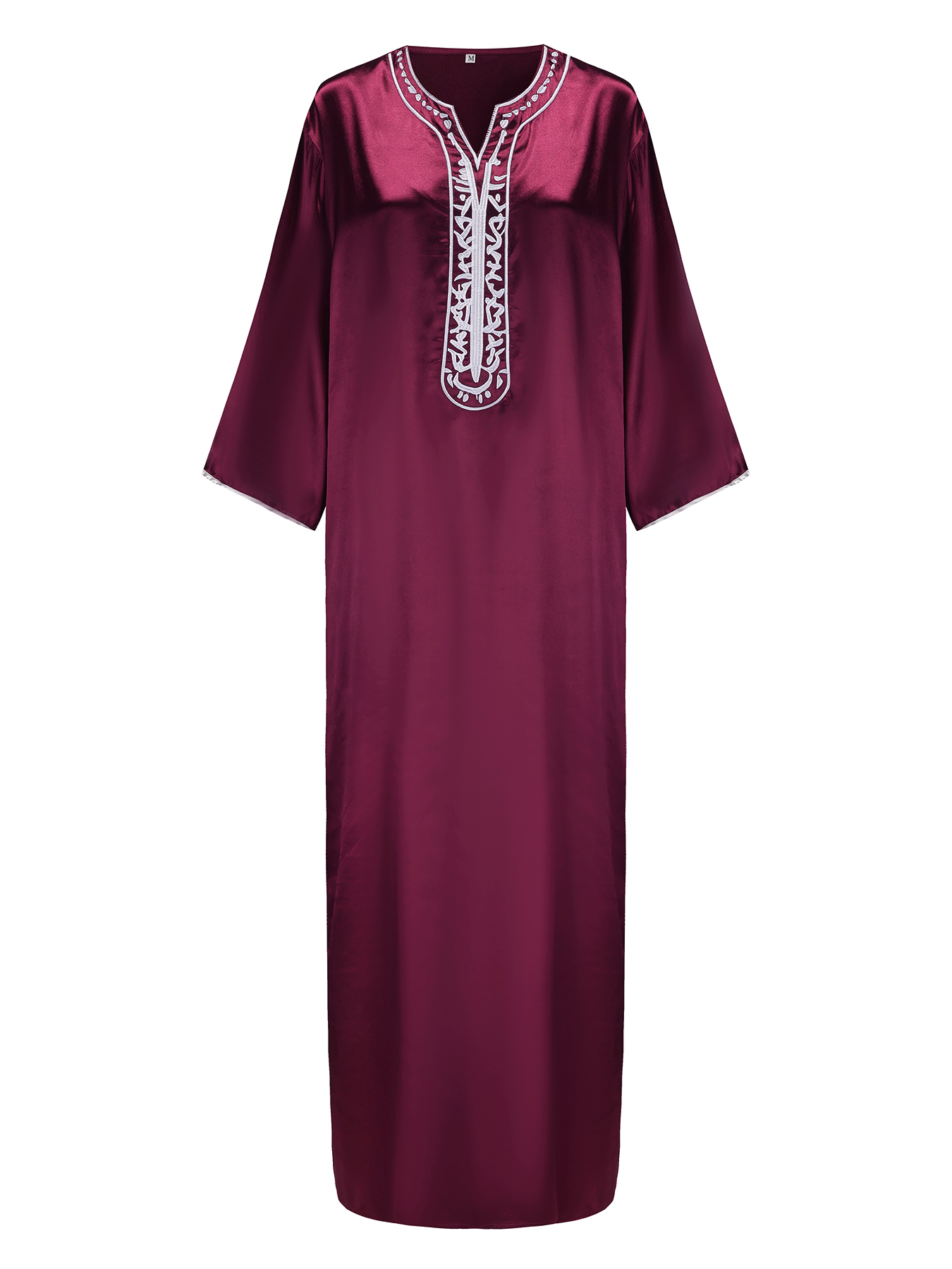 Nouveau Lslamic Moyen-Orient Saoudien Musulman Marocain Hommes D'affaires Décontracté Traditionnel Broderie Artisanat Robe S-2XL Plus La Taille