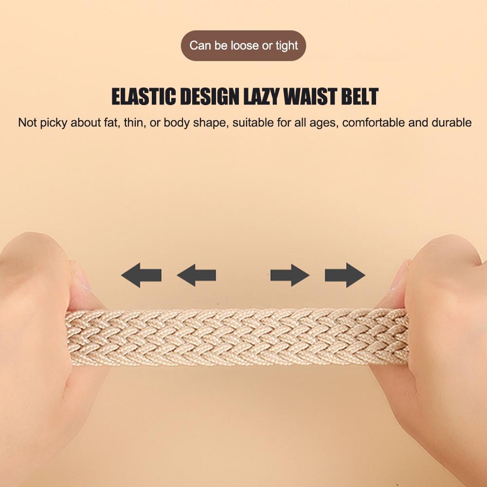 Ceinture décontractée en tricot avec boucle ardillon pour homme, ceinture en toile tressée extensible pour femme, ceinture extensible pour jeans