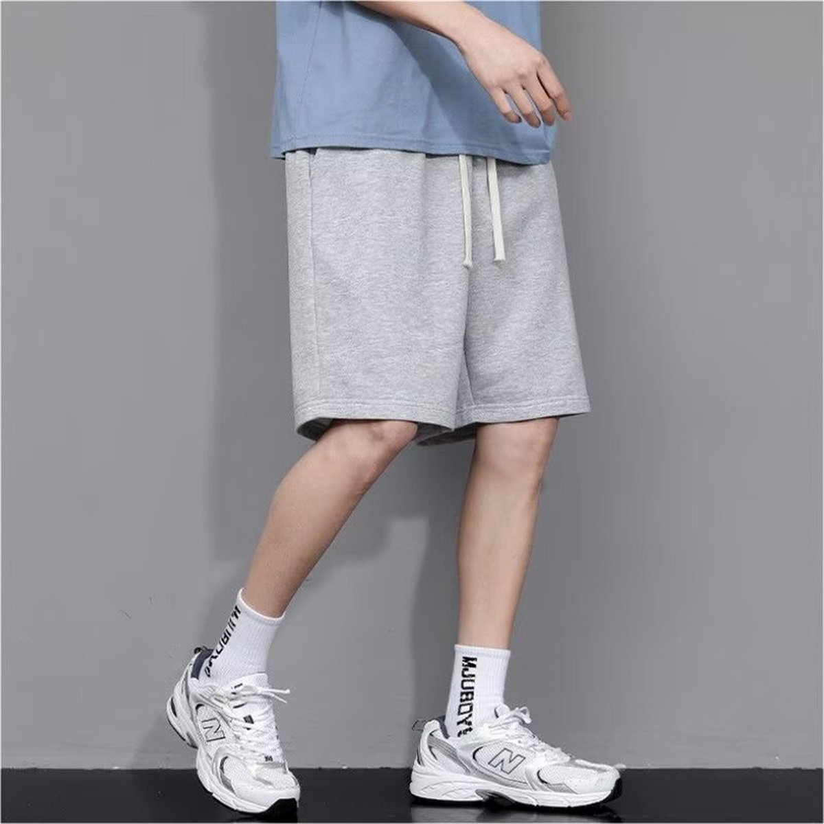 Shorts de course d'été pour hommes, décontractés, pour le jogging, couleur unie, avec cordon de serrage, amples, séchage rapide, pour la gym et le sport