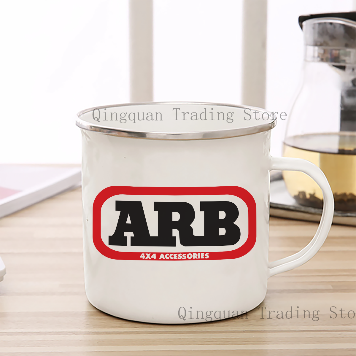 ARB 4x4 tasse émaillée tasse à café 11oz céramique café thé cacao tasse poignée thé boisson tasse