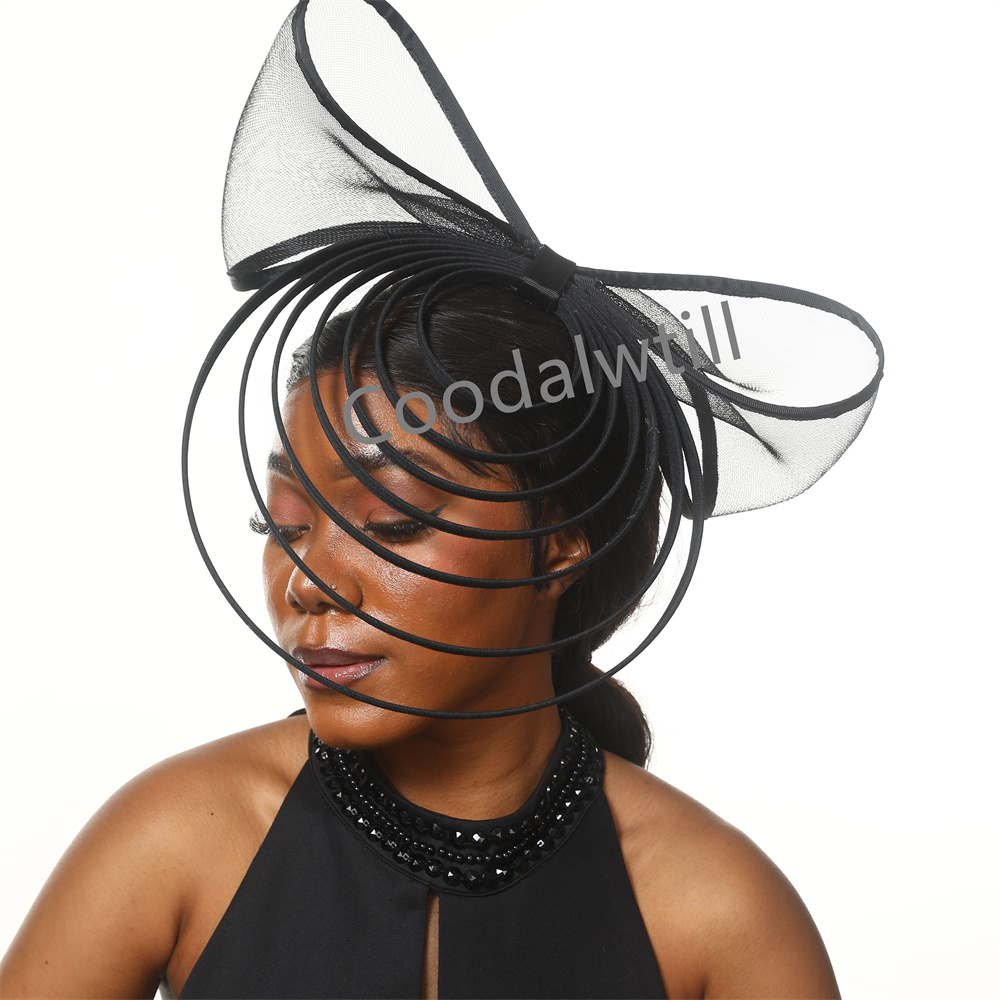 Chapeaux fascinateurs à nœud blanc pour femmes, Chapeau de mariage de luxe pour église, pour occasions et événements, nouveau Style