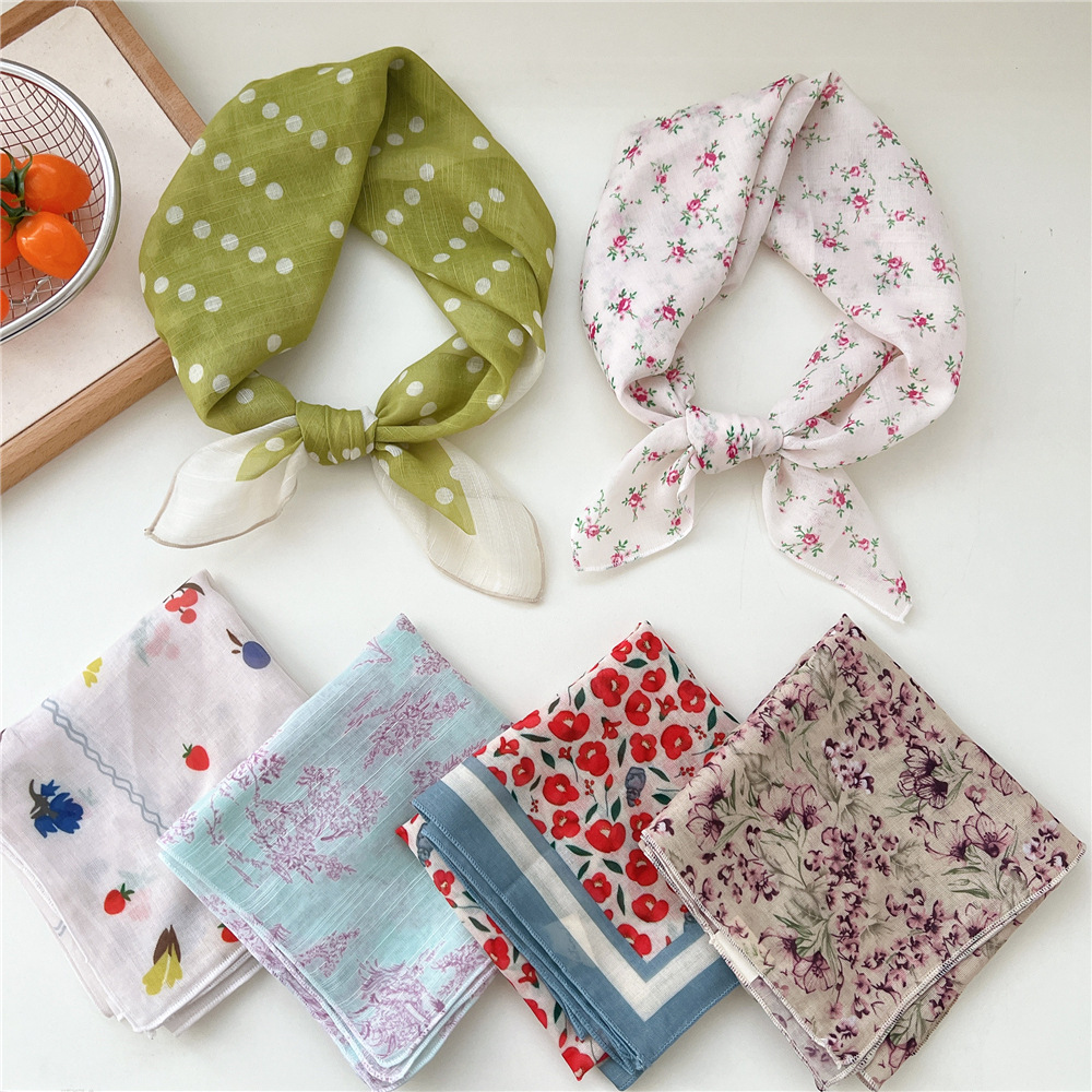 58*58 cm foulard de cheveux carré écharpe foulard mouchoir Bandanas Turban châle enveloppement bandeau bandeau