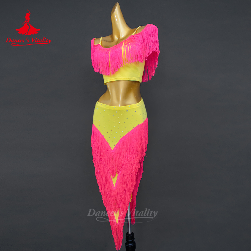 Vêtements d'entraînement de danse du ventre pour femmes, ensemble de Performance à pampilles Sexy haut de gamme, vêtements d'entraînement de danse orientale pour adultes
