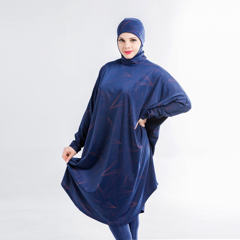 Burkini maillots de bains musulmans maillot bain femme hijab femme musulman Abaya Abayas – maillot de bain musulman pour femmes, manches longues, grande taille, Cover up pour les maillots de bain, chemise