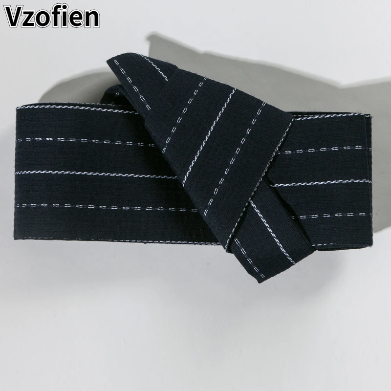 Ceinture Obi japonaise pour hommes, Kimono Yukata, Costumes traditionnels japonais, accessoires de ceinture Yukata, ceinture rayée Harajuku