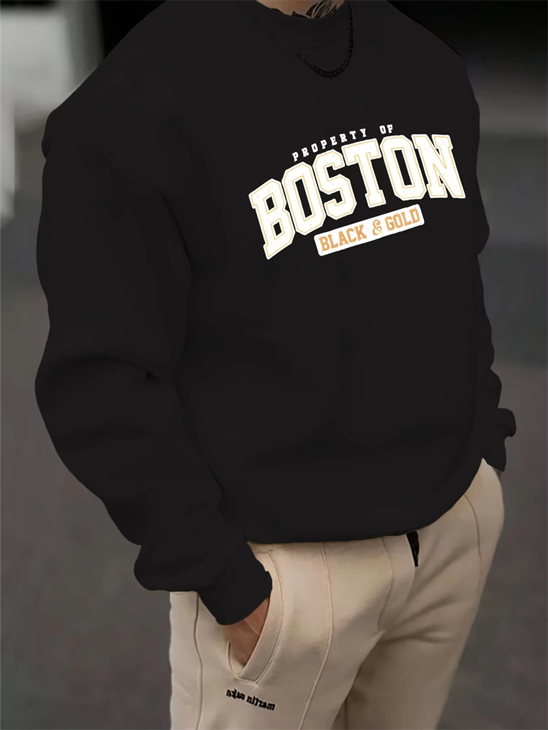 Sweat-shirt à motif de lettres simples pour hommes, Streetwear tendance, sweat à capuche imprimé en 3D, Cool, surdimensionné, Hip Hop, hauts