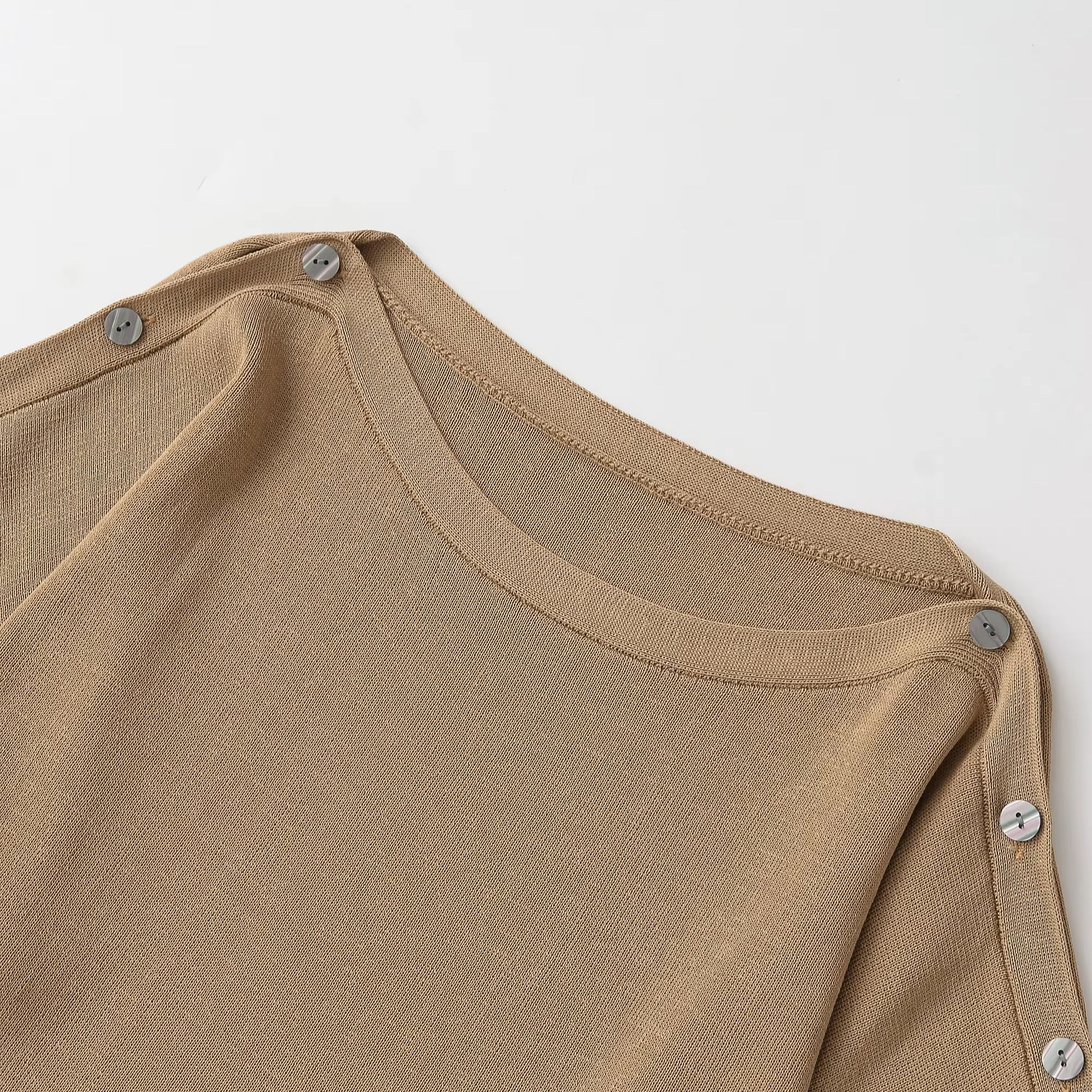 Pull pour femme tendance col rond, coupe ajustée, couleur unie, style streetwear Y2K, collection printemps