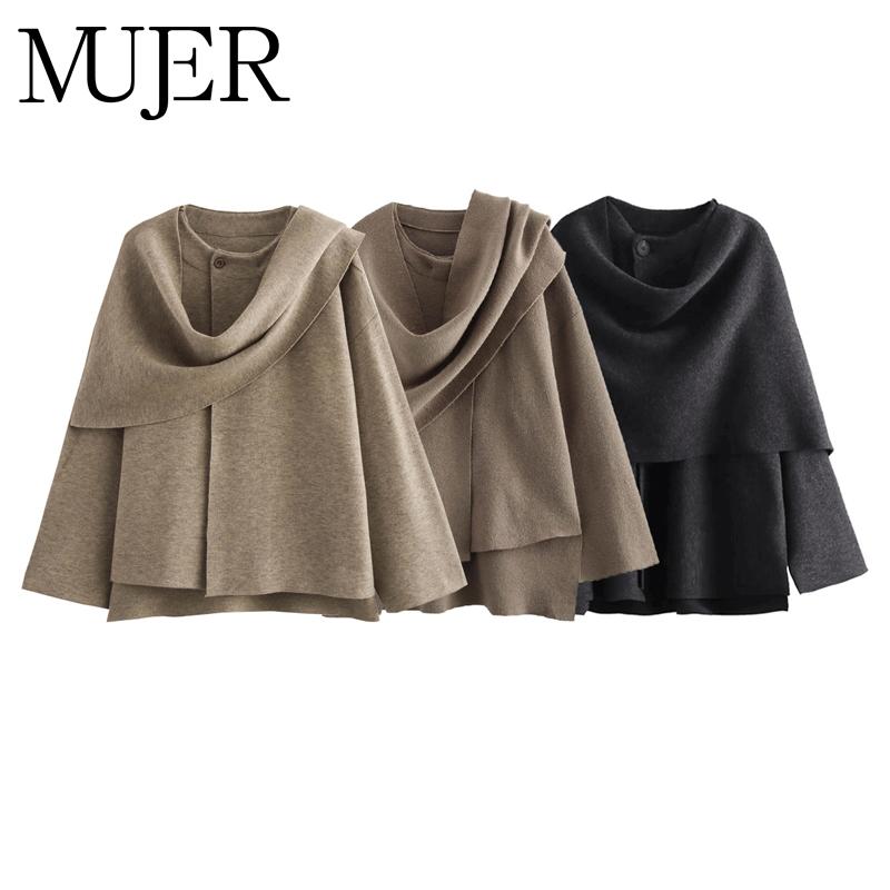 MUJER peluche manteaux d'hiver pour femmes écharpe asymétrique Demi-saison veste pour femmes Parkas à manches longues manteau rembourré femme veste