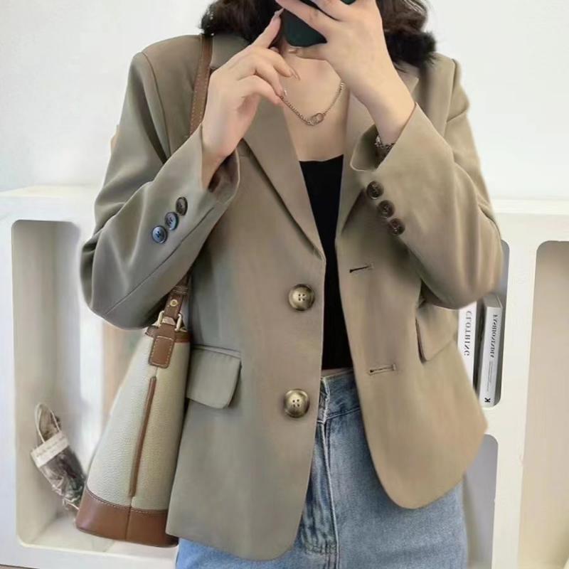 Veste pour femmes courte découpée décontracté printemps vêtements coréen Blazers automne tenues tendance femmes Blazer costumes couture 2025 manteau