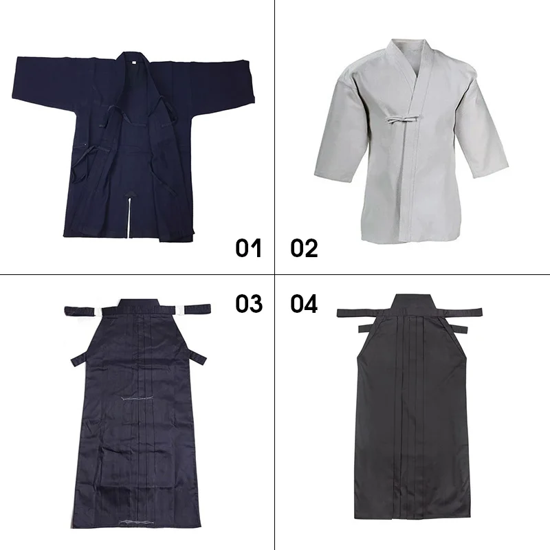 Uniformes Kendo vêtements d'arts martiaux Kendo Aikido Hapkido costume d'arts martiaux hommes femmes Hakama Aikido Uniforme Kung Fu Taekwondo