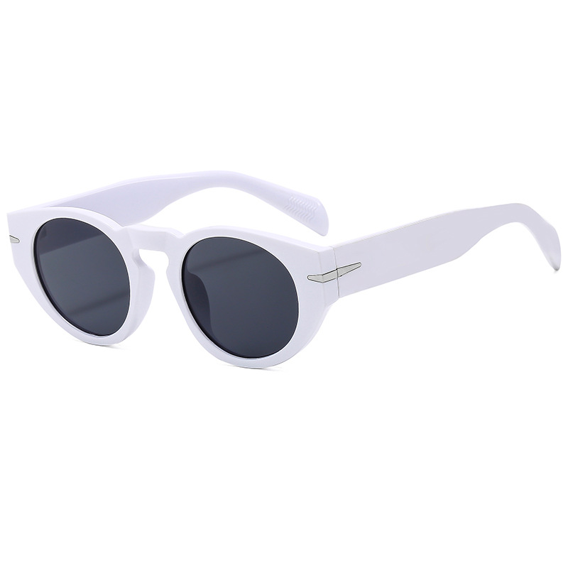 Mode lunettes de soleil rondes femmes classique Vintage hommes lunettes de soleil Steampunk nuances UV400 ovale femme Oculus