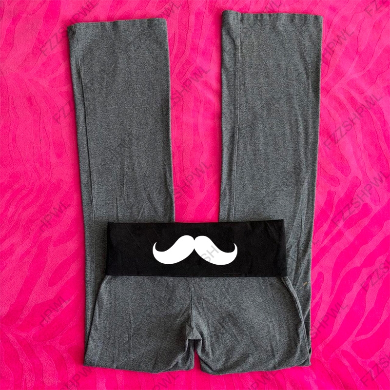 Moustache à la mode pantalons longs Rock Goth Hip Hop Streetwear pantalons de rue mode classique minimaliste décontracté Y2K pantalon Chic