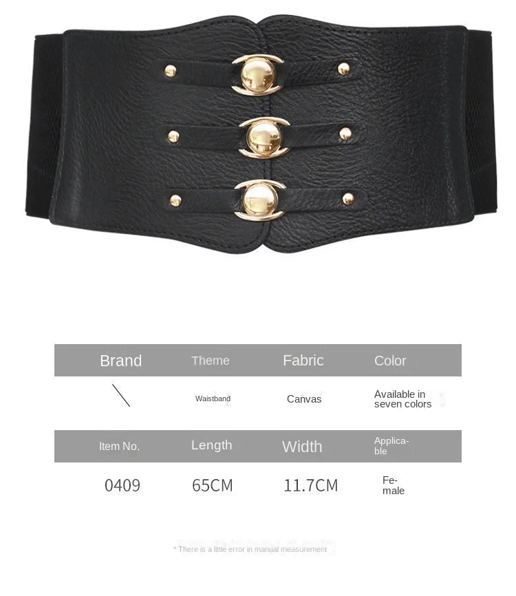 Ceinture Longue artificiel astique Large pour Femme, Costume Médiéval, Longueur 65cm