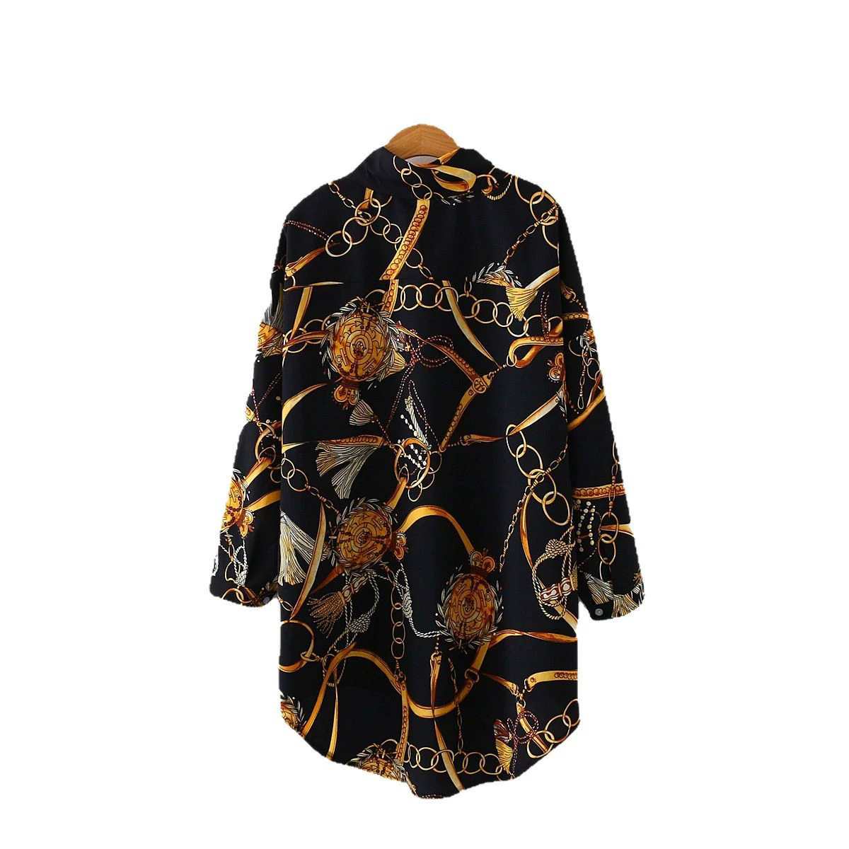 Mode femmes chemises Vintage bouton t-shirts chemisier en mousseline de soie Sexy grand haut ample décontracté hauts grande taille Cardigan