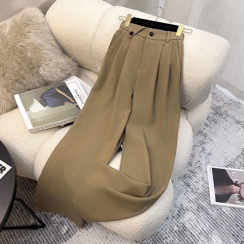 Costume Simple sans manches, gilet décontracté, pantalon à jambes larges, ensemble deux pièces pour femmes, nouvel ensemble de costume élégant, 2025