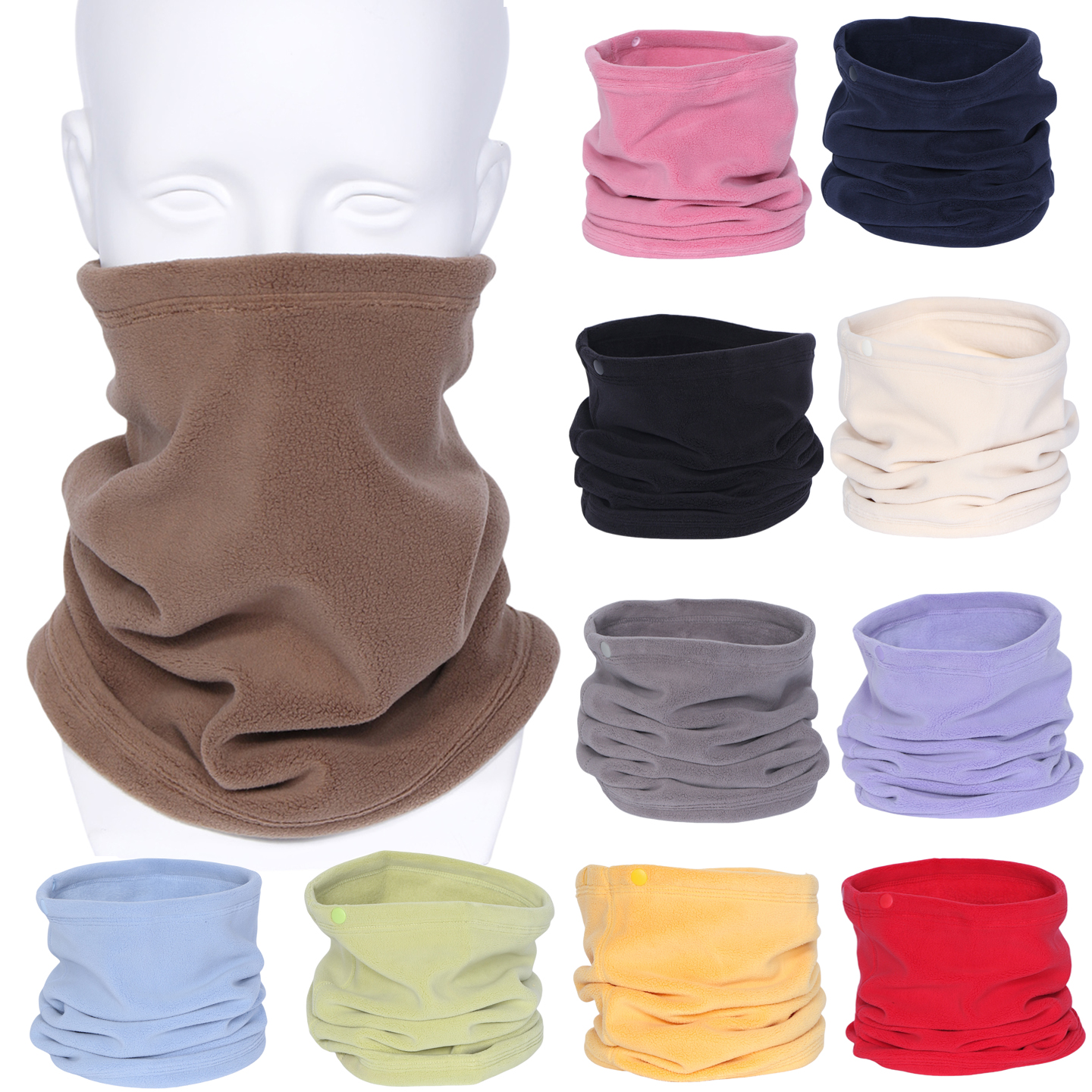 Écharpe de luxe en cachemire pour le ski hivernal, unisexe, coupe-vent et anti-froid, cache-cou polyvalent et cache-tête magique