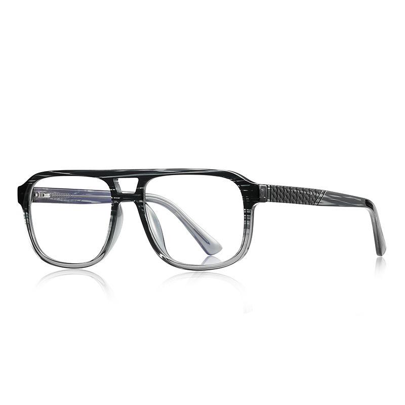 Monture de lunettes carrée classique pour homme en TR90, ultra-légère, avec branches antidérapantes, lunettes fiables pour un confort professionnel et quotidien