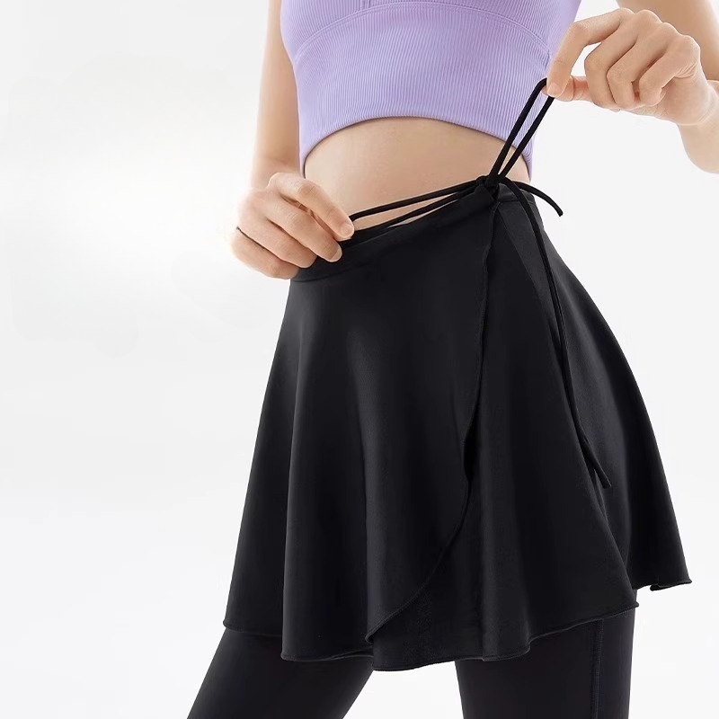 Jupe pantalon de Yoga pour femmes, couverture Anti-embarras, couverture des fesses, jupe de sport